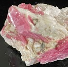 Nice Pink Rhodonite and Fluorescent Calcite - Peru — photo 3