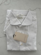SuitSupply 17.5 French Cuff White Shirt Egyptian Cotton Slim Fit