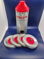 Gilbert Erector Nice Parts Boiler with Plastic Top and Set of 4 Cadmium Wheels