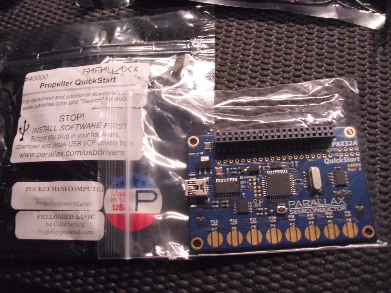 KIT PARALLAX PROPELLER with ActivityBot Robot kit, Professional Board