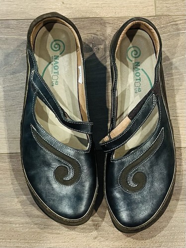 Naot Matai Mary Jane Shoes Brown Cedar Suede Water Resistance 12