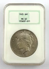 1925 $1 Peace Silver Dollar NGC MS62