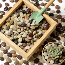 Fish Tank Gravel 5/8 Inch Polished River Rocks Decorative Pebbles for Aquarium