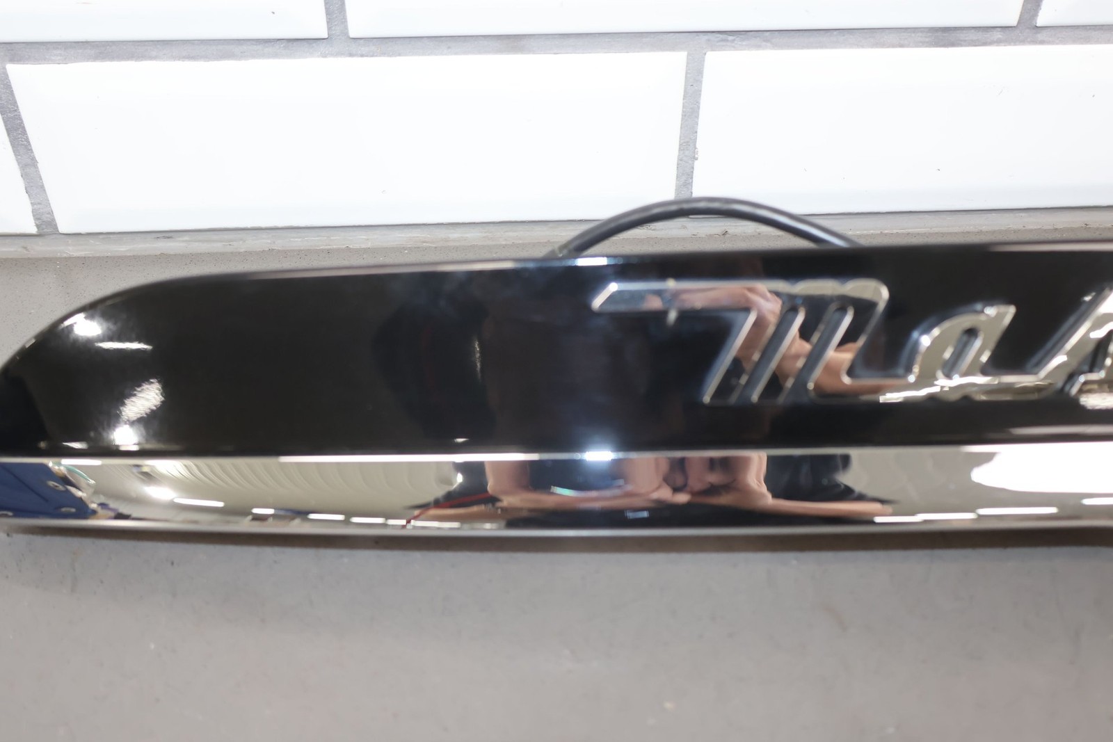 14-17 Maserati Ghibli Rear Trunk Tail Finish Panel W/ Reverse Camera Back Unit