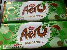 2 X Aero Peppermint  Giant XL Gift Chocolate Bar Sharing Block