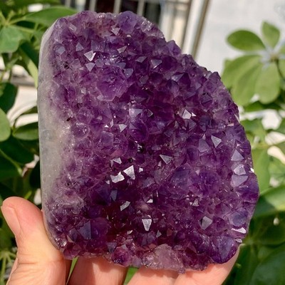 1.59LB Natural amethyst cave quartz crystal cluster mineral specimen healing