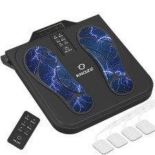 KNQZE Foot Massager for Neuropathy, Rechargeable TENS EMS Nerve Black