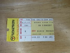 July 1975 Elvis Presley Concert Ticket Stub RICHFIELD COLISEUM