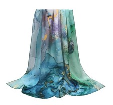 100 Silk Scarf 43 Inch Large Square Lightweight Headscarf Shawl Hair Wraps