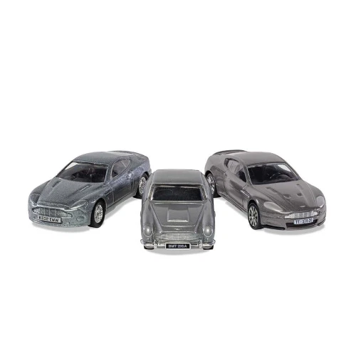 JAMES BOND ASTON MARTIN COLLECTION V12 VANQUISH 85 mm + DB5 85 mm + DBS 85 mm Co - Photo 1/1