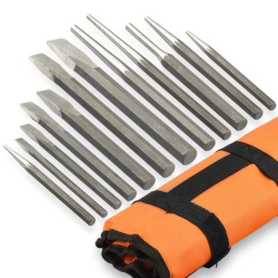 02623A Cold Chisel and Punch Set | 12 Piece | Cr-V Steel | Remove Pins and Bushi