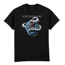 WhiteSnake Serpents Black  T-Shirt I Ultra cotton I Short Sleeve I Hard Rock