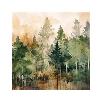 Ambiente 33 cm 3-lagige Papierservietten 20 Stück - Immergrüne Bäume