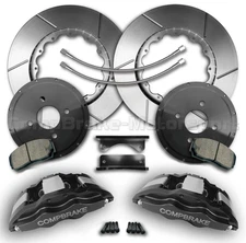 FITS Nissan 350z 18″ Rear Brake Kit – 4 Pot Calipers [Pro Race 11]