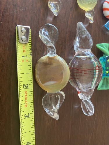 Caramelle avvolte vintage in vetro soffiato stile Murano 8 pezzi - Foto 4 di 13