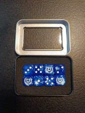 Warhammer 40K Ultra Marines Würfel Neu 8 Stück In Metall Box