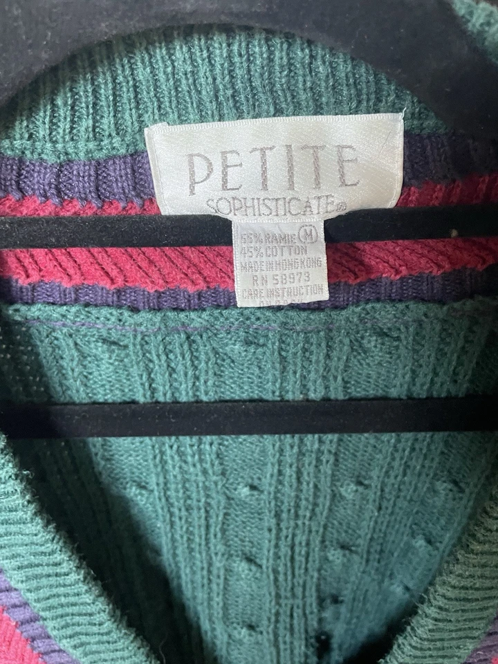 V-образным вырезом кабель вязаный свитер - Изображение 3 из 3