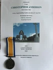 WW1 Medal Anderson Royal Inniskilling Fusiliers KIA Casualty 1st Somme Thiepval
