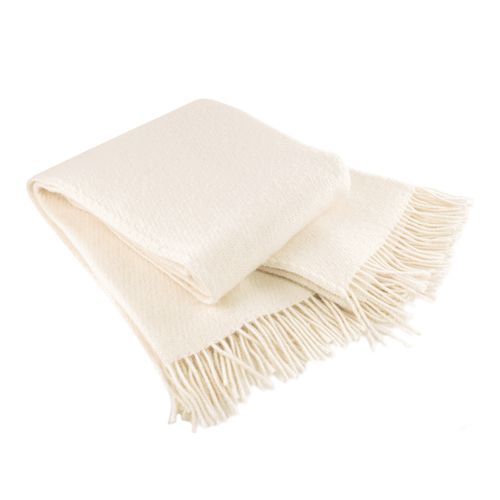 100% Merino Schafwolldecke hell ca. 130x200cm Wolldecke Wolle Kuschel Decke - Bild 2 von 2