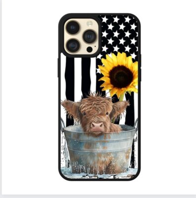 Highland Cow Flag Phone Case For iPhone Protective Girls Durable Shockproof | eBay Highland Cow Flag Phone Case For iPhone Protective Girls Durable Shockproof | eBay