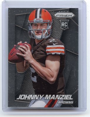 2014 PANINI PRIZM #287 JOHNNY MANZIEL ROOKIE RC VARIATION, BROWNS