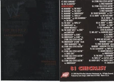 WWF ( 2000 No Mercy ) COMIC IMAGES WWE WRESTLING CHECKLIST CARD #81