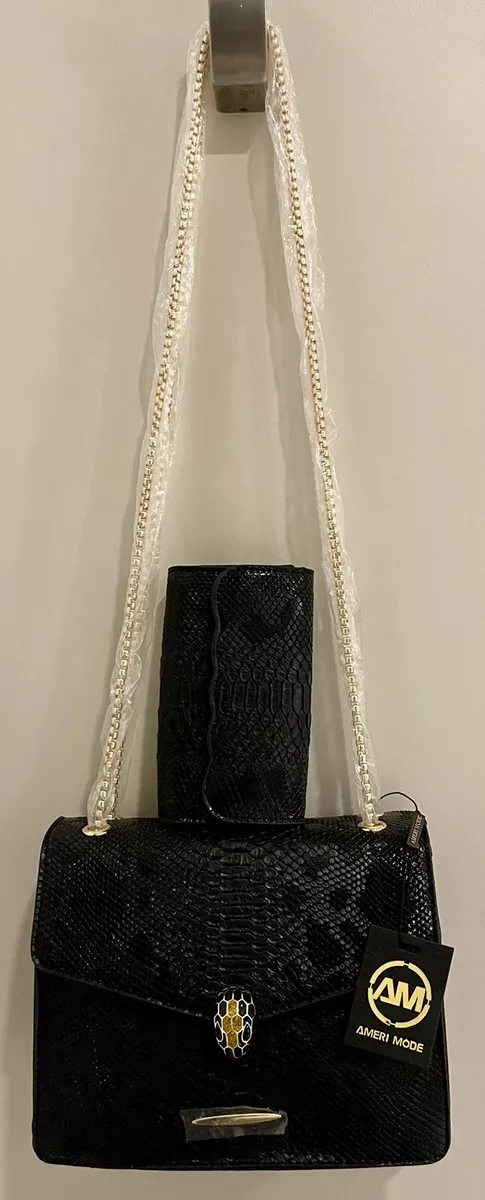 Black purse hot sale and wallet set