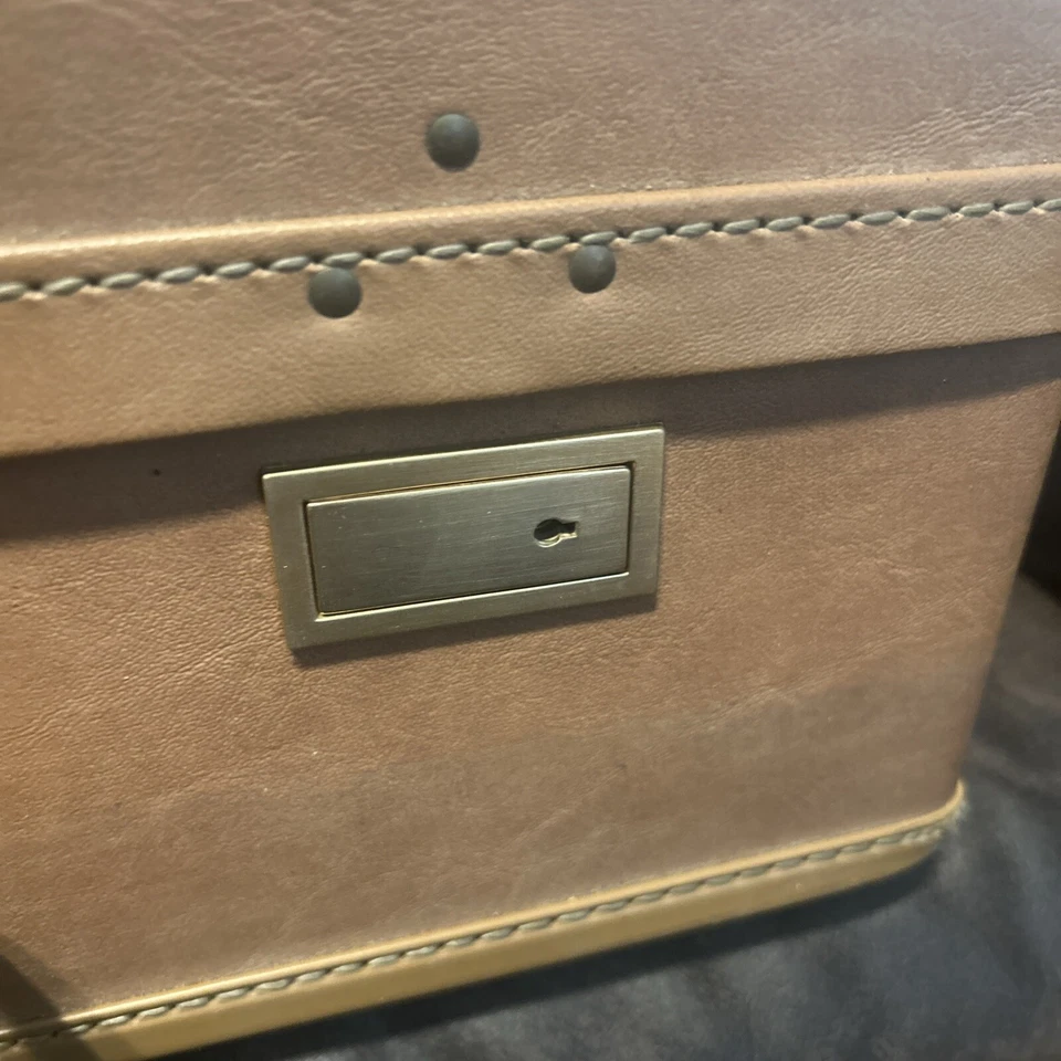 "Maletín equipaje vinilo Hartmann vintage con llave, tamaño grande 21""" Foto 4 de 4