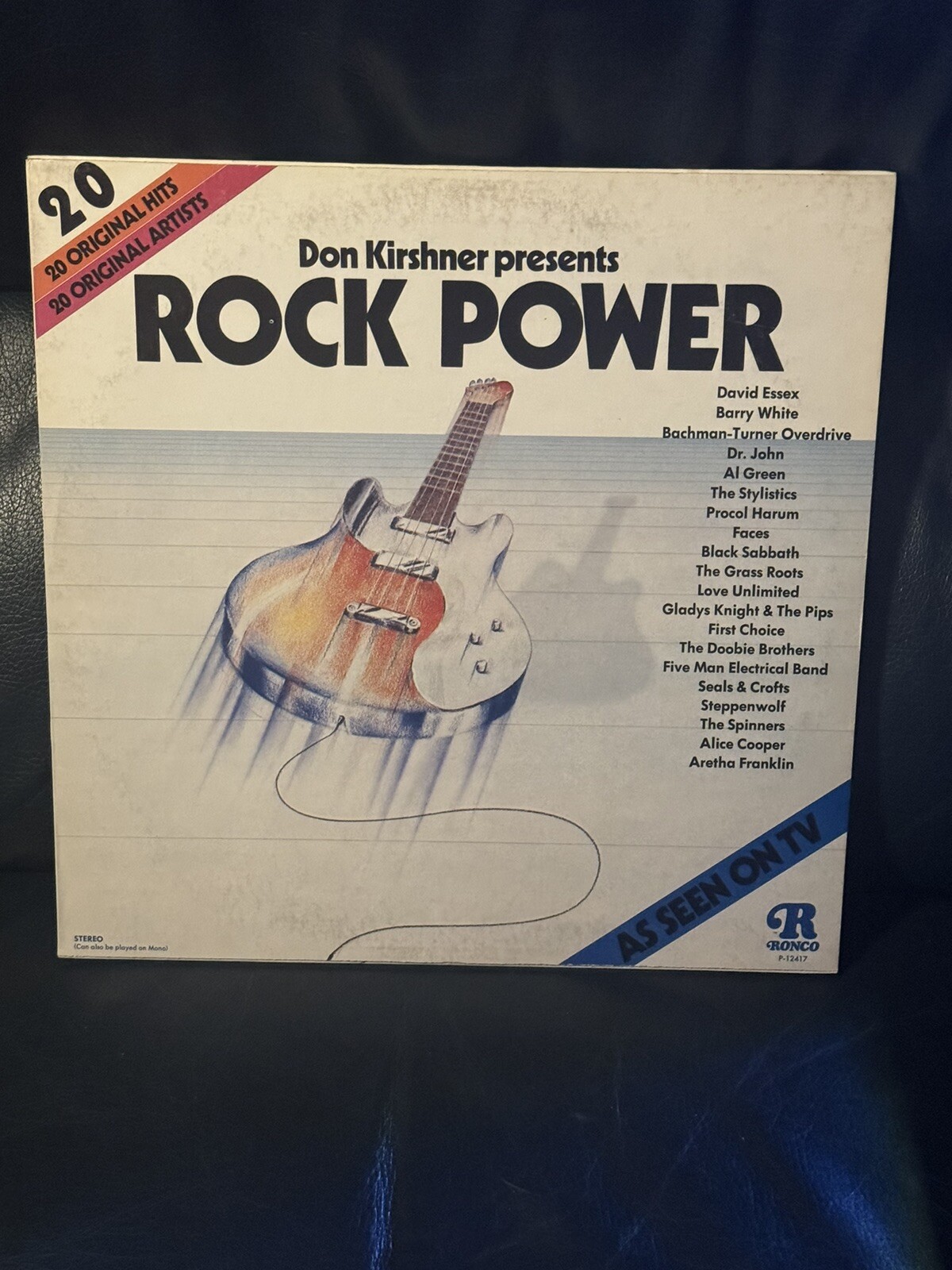 Don Kirshner Rock Power 20 Original Hits Black Sabbath Alice Cooper Aretha VG+