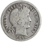 1897 Barber Dime Nice Circulated VG/FINE! Complete Your Album!