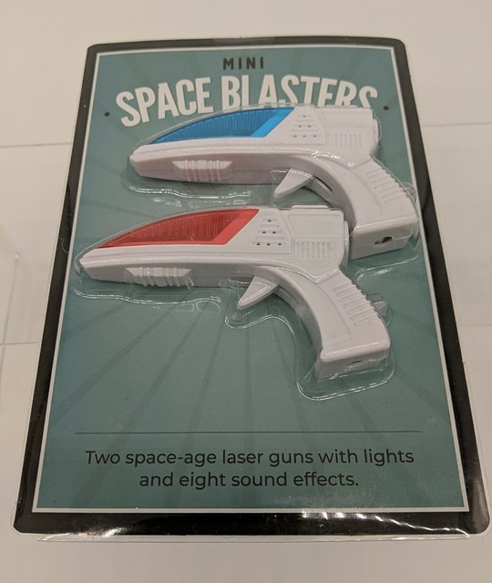 Mini Space Blasters Two Spaceage Laser Guns With Lights & Eight Sound Effects for sale online