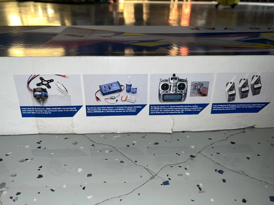 Eflite E-Flite BYP Yak Almost Ready To Fly ARF RC Remote Control Airplane ARF 3D - Image 3 of 4