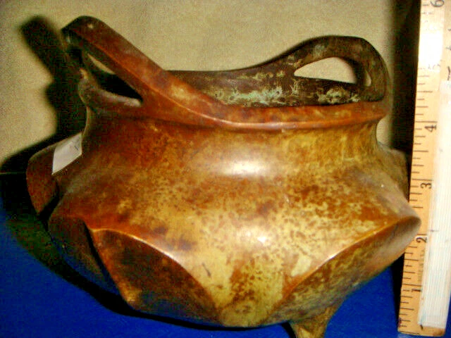 ANTIGÜEDADES QUEMADOR DE INCENTIVOS DINASTÍA MING CHINA 8 X 6 X5 INS MARCA BASE XUANDE Foto 3 de 4