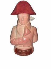 Vintage Ceramic Napoleon Decanter Brandy Bottle