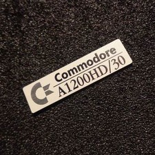 Commodore Amiga 1200HD/30 Label / Logo / Sticker / Badge 49 x 13 mm 502b