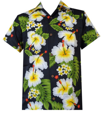 Hawaiian Shirt Mens Casual Button Down Beach Aloha Short Sleeve Floral For Men