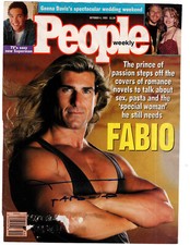 Fabio Signed People Magazine Cover 1993 / Autographed Fashion Model