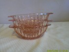 3 Fortune Pink Depression Glass Dessert Bowl Glass — photo 5