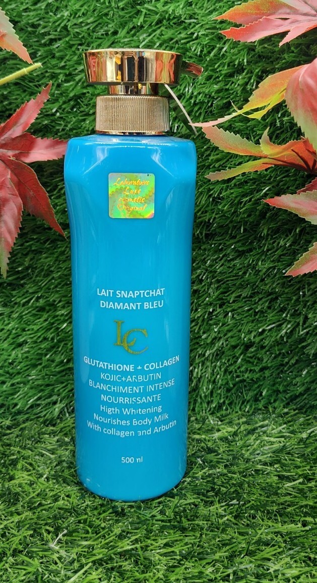 lait glutathione collagène Lait snaptchat Diamond blue Glutathion & Collagen lotion 500ml X 1.  AUTHENTIC👌