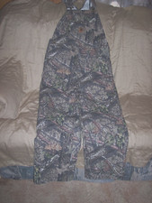 Boys Camo Bib Overalls 14 Mossy Oak Hunting Bibs Carharrt Bibs Insulated Legs