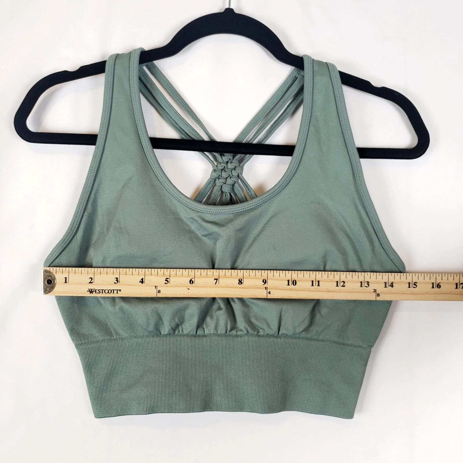 yogalicious full coverage strappy removable pads tank-bra