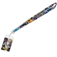 My Hero Academia Deku Shoto Katsuki Heroes Group Gray Lanyard ID Badge Holder