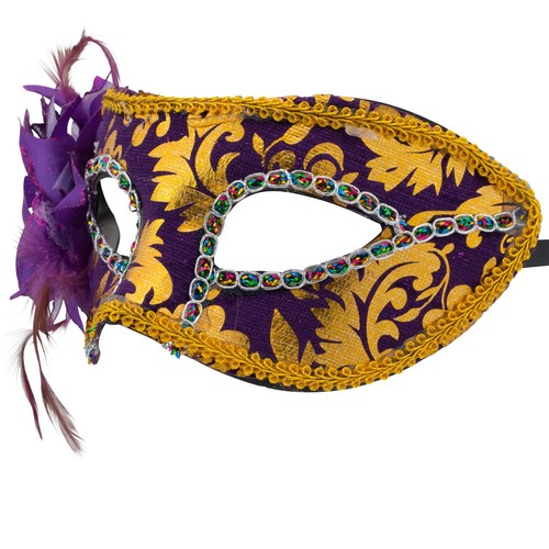 WOMENS Masquerade MASKS | VENETIAN Floral Face Masks | Fancy Dress PROM BALL - Picture 12 of 15