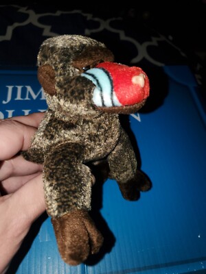 Ty Beanie Baby Cheeks the Baboon DOB May 13, 1999 ~NEW WITH TAGS
