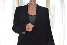 Jones New York Blazer Jacket Size 8 Black w/ Shoulder Pads New With Tags