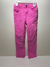 Osh Kosh B  Gosh Girl's Baby Pink Jeans Sz 10: Cotton Blend, Elastic Waist Snap