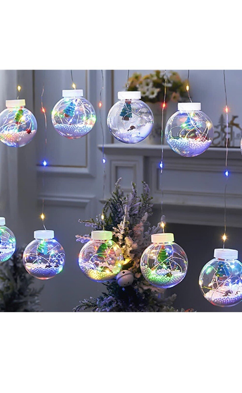 Guirlande lumineuse Noël anti-nœud avec fil vert invisible pour en finir avec la corvée du sapin