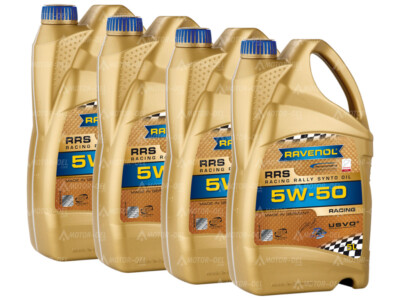 20 (4x5) Liter RAVENOL RRS Racing Rallye Synto SAE 5W-50, Made in