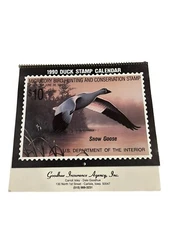 VTG 1990 Duck Stamp Calendar Unused Goodhue Ins Carlisle Iowa