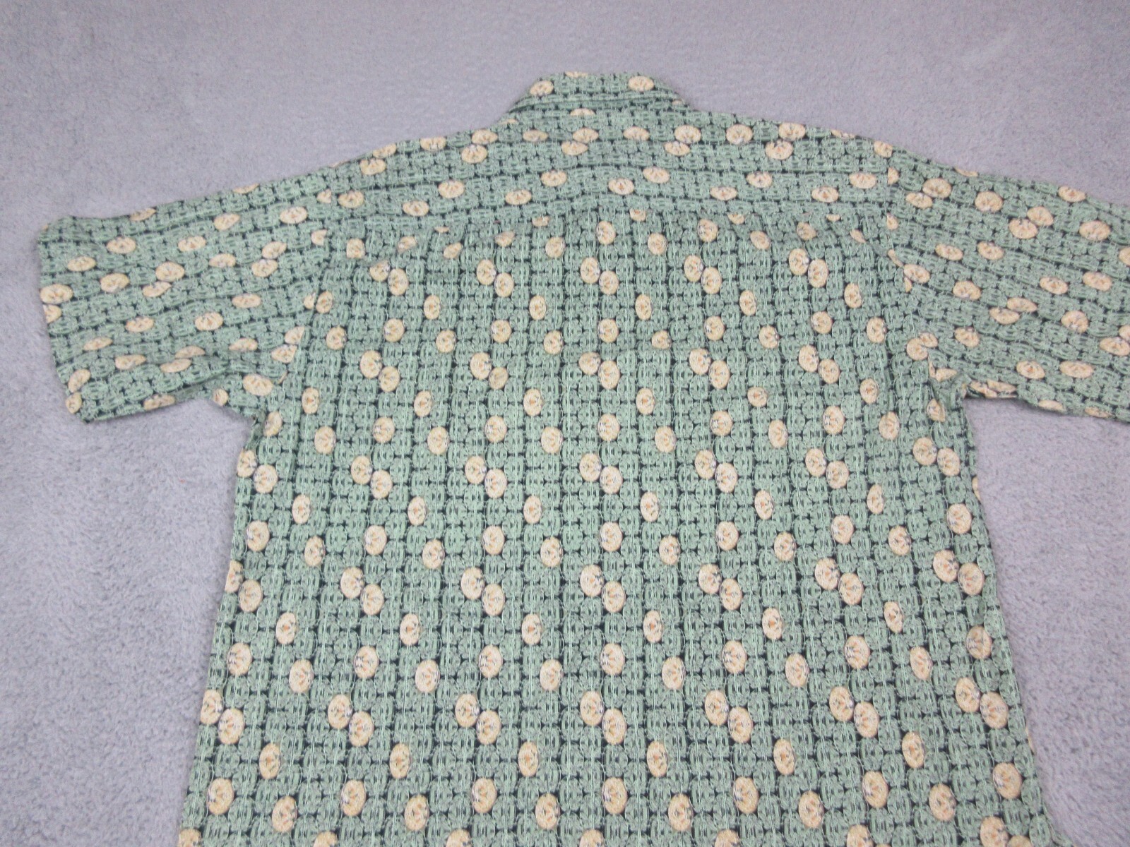 Tori Richard Shirt Mens Large Green Floral Button… - image 9